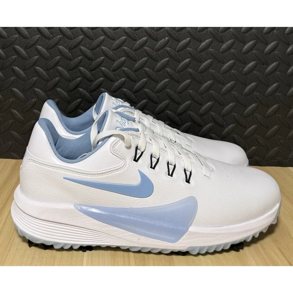 Nike Victory Pro 4 White Psychic Blue Golf Shoes HM9220-101 Mens Size 10.5 WIDE